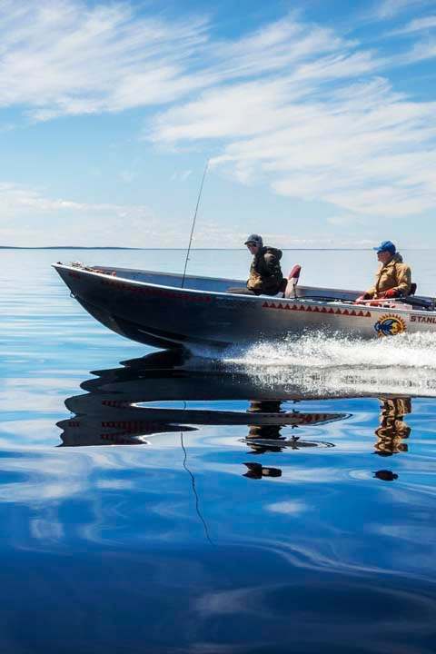 Fishing at Association de Pourvoirie du Lac Mistassini, Eeyou Istchee Baie-James, Quebec
