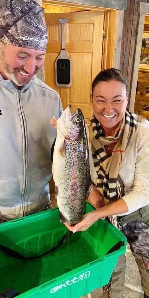 Fishing Rainbow trout at Auberge la Barrière (2014), Lanaudière, Quebec — photo 3