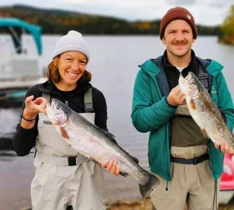 Fishing Rainbow trout at Auberge la Barrière (2014), Lanaudière, Quebec — photo 4