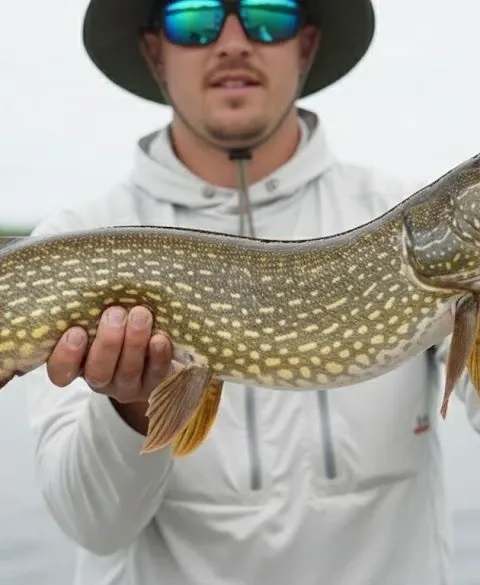 Pêche Brochet chez Aventures Kiamika, Laurentides, Québec