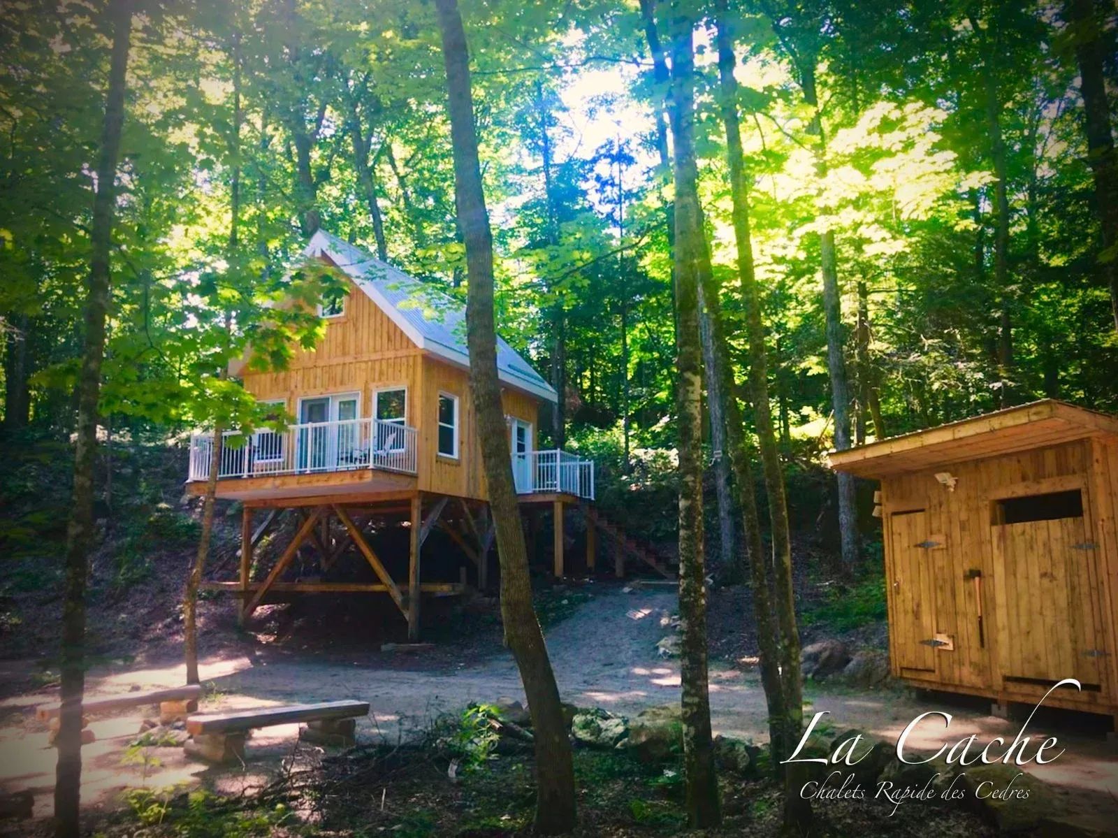 CAMP LA CACHE — Chalets Rapide des Cèdres – Chalets Rapide des Cèdres