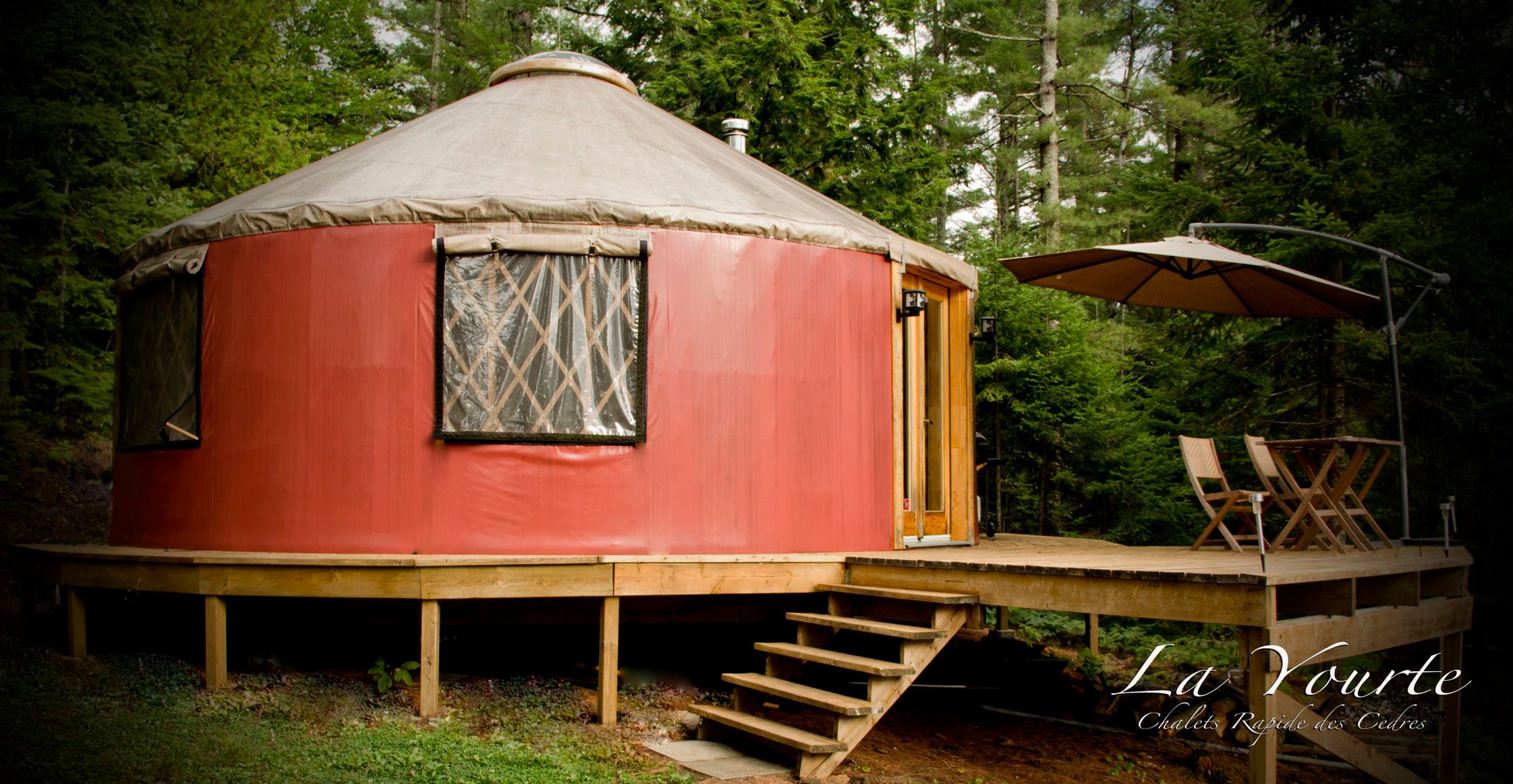 YOURTE AUX HUARDS – Chalets Rapide des Cèdres