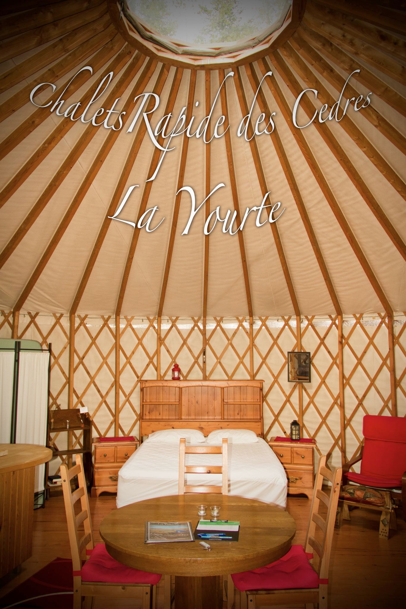 Cabin LOON YURT — Chalets Rapide des Cèdres – Chalets Rapide des Cèdres
