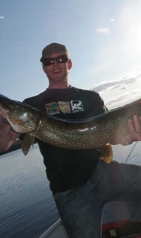 Fishing excursion on one of the territory's lakes at Club de Chasse et Pêche Lac O'sullivan, Outaouais, Quebec