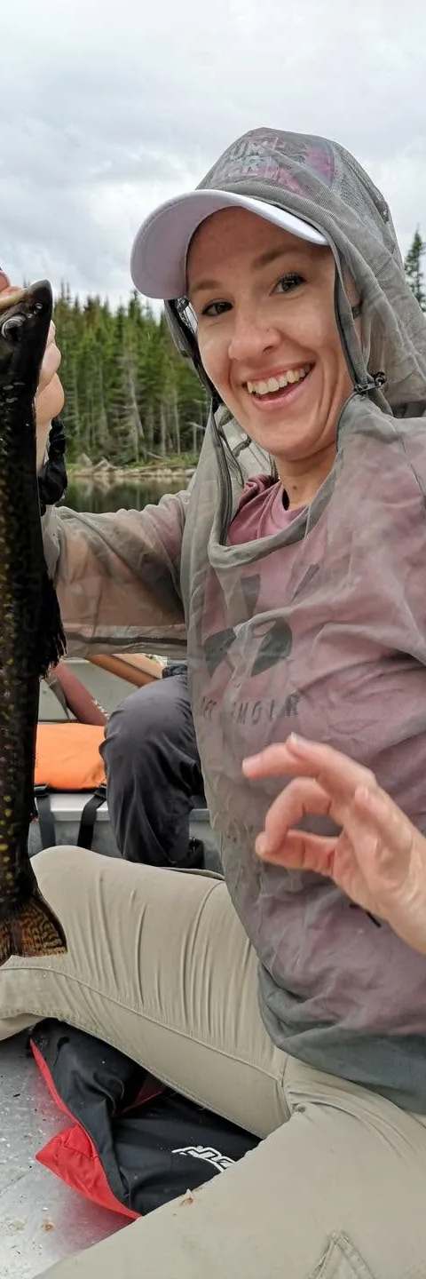 Fishing Brook trout at Club des Hauteurs de Charlevoix, Charlevoix, Quebec — photo 3