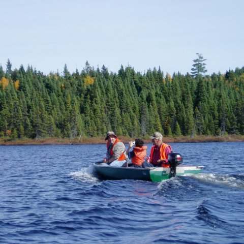 Fishing at Club Paradis Sauvage, Côte-Nord, Quebec