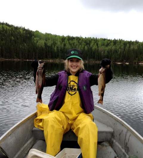 Fishing Brook trout at Club Paradis Sauvage, Côte-Nord, Quebec — photo 3
