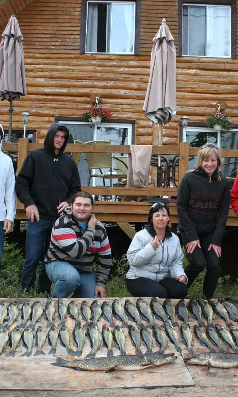Sport fishing excursion on the water at Club Principal - l'Aventurier, Mauricie, Quebec
