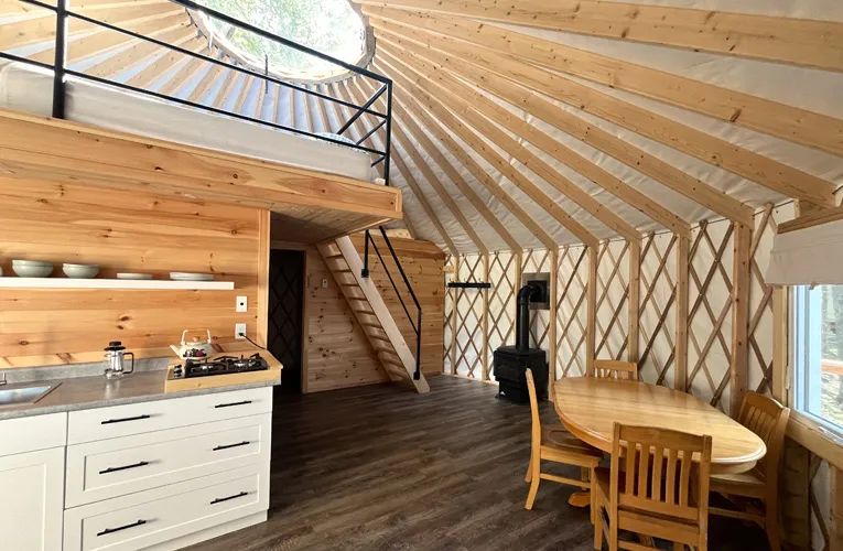 Yurt Blue Jay — Bryson Lake Lodge – Bryson Lake Lodge
