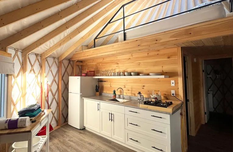 Yurt Blue Jay — Bryson Lake Lodge – Bryson Lake Lodge