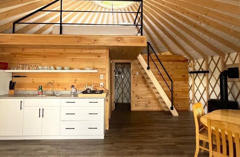 Yurt Blue Jay — Bryson Lake Lodge – Bryson Lake Lodge