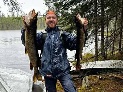 Fishing on Lac Bryson at Bryson Lake Lodge, Outaouais, Quebec