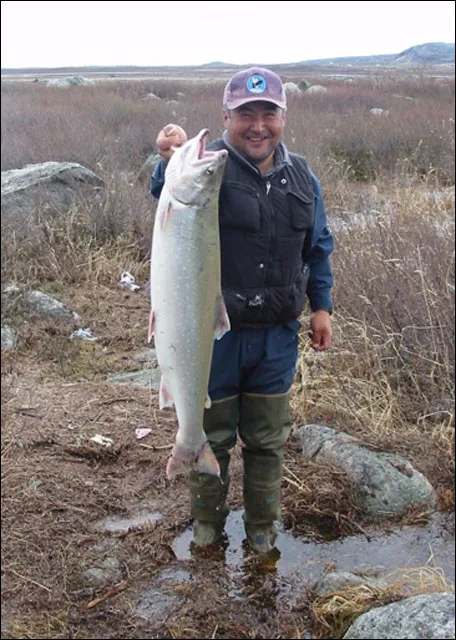 Magnifique prise lors d'une excursion de pêche chez Pourvoirie Johnny And Billy Cain, Nunavik, Québec