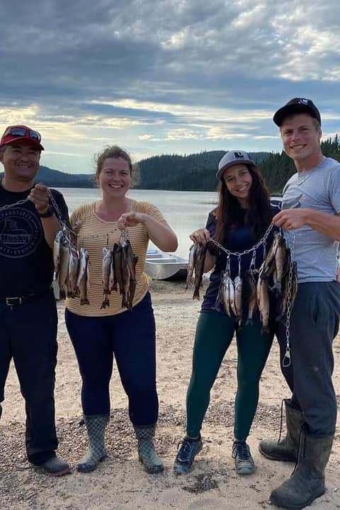 Great catch at La Pourvoirie du Lac Cyprès, Côte-Nord, Quebec