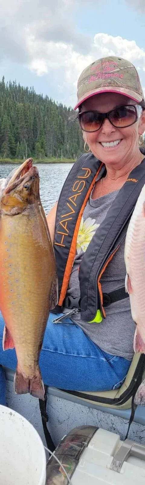 Fishing Arctic char at La Pourvoirie du Lac Laflamme, Saguenay–Lac-Saint-Jean, Quebec