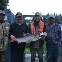 Fishing Atlantic salmon at La Pourvoirie Étamamiou, Côte-Nord, Quebec — photo 4