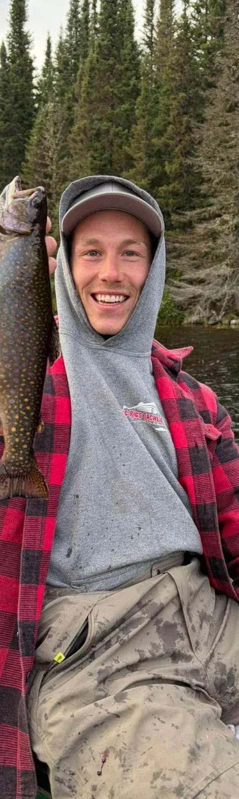 Fishing Brook trout at Le Domaine Orégnac, Côte-Nord, Quebec