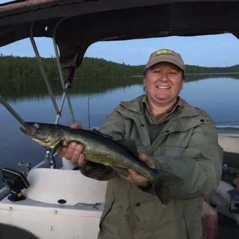 Fishing Walleye at Les Gîtes Dumoine Nature, Abitibi-Témiscamingue, Quebec