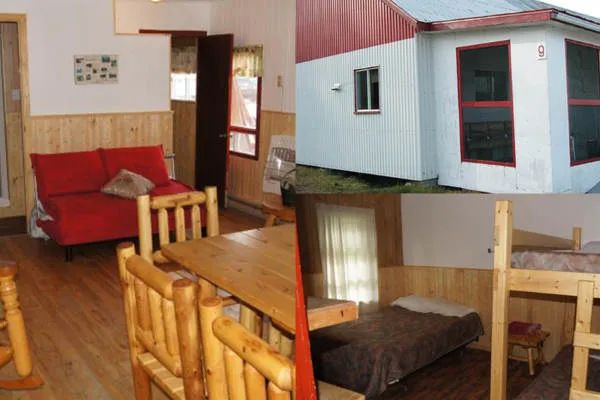 Overview of the interior and exterior layout of cabin number 9.
