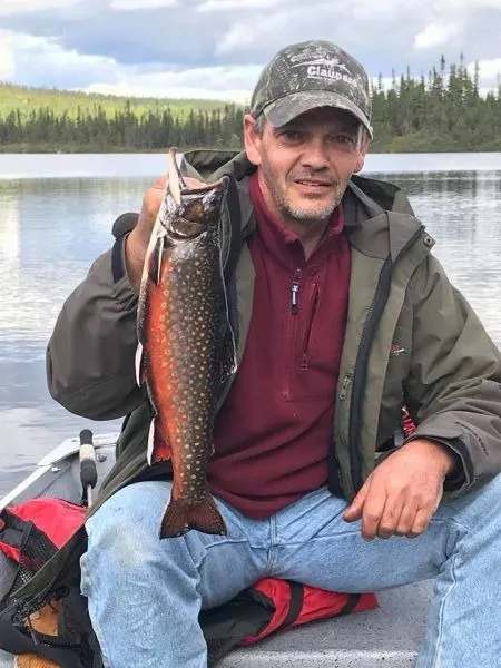 Fishing Brook trout at Pourvoirie Clauparo Monts-Valin, Saguenay–Lac-Saint-Jean, Quebec — photo 4