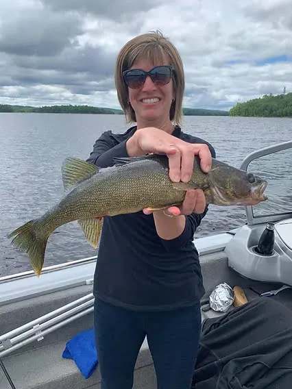 A great catch during a stay at the outfitter at Pourvoirie Club Fontbrune, Laurentides, Quebec