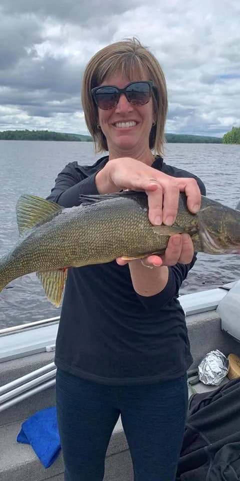 Fishing Walleye at Pourvoirie Club Fontbrune, Laurentides, Quebec