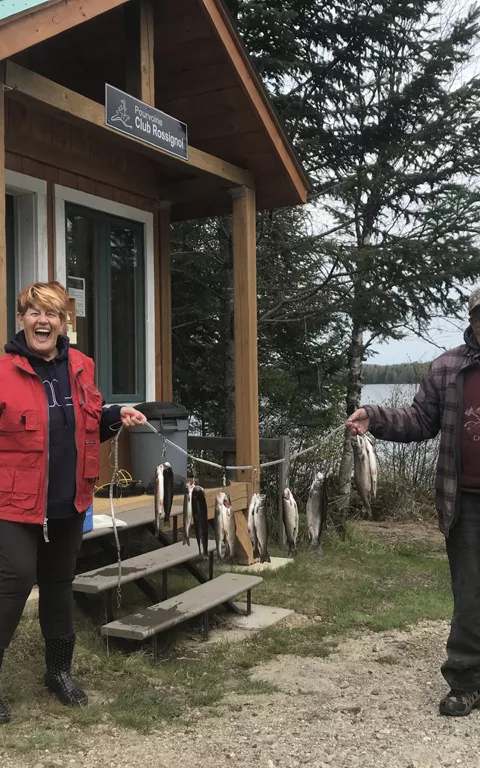 Angler returning to the outfitter after 25 years at Pourvoirie Club Rossignol, Laurentides, Quebec