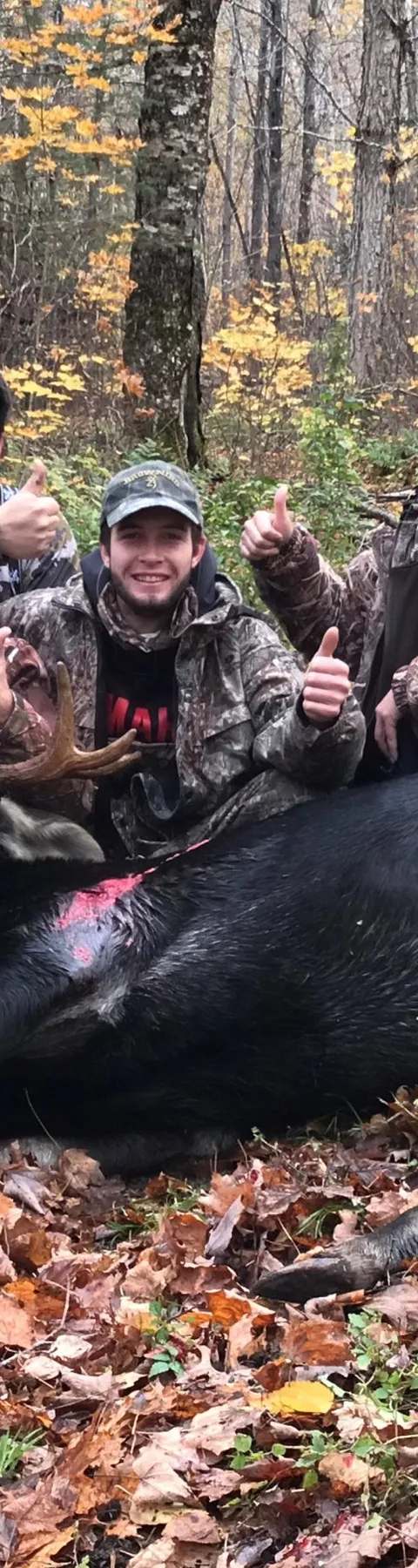 Éric and the Martin Clément group during their hunting trip at Pourvoirie Cockanagog, Laurentides, Quebec