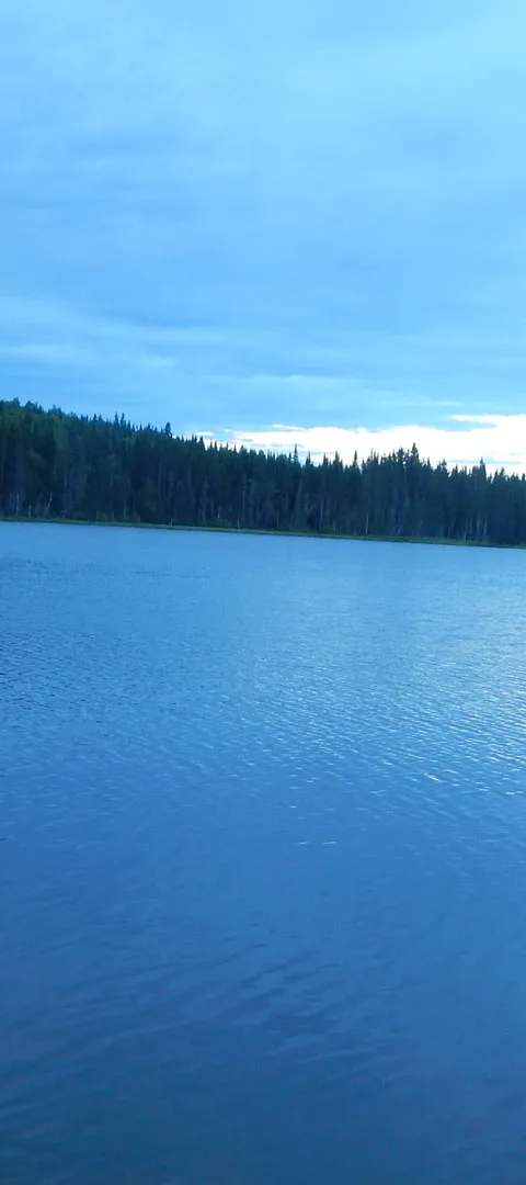 The outfitter's glacial lake at Pourvoirie de la Gaspésie, Gaspésie et Îles-de-la-Madeleine, Quebec