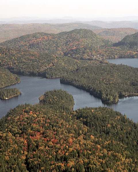 View of Lac Tellier on the outfitter's territory at Pourvoirie Domaine Bazinet, Lanaudière, Quebec