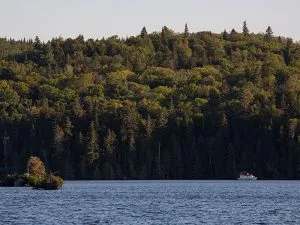 Scenery at Lac des Cèdres at Pourvoirie Domaine du Renard Bleu, Lanaudière, Quebec