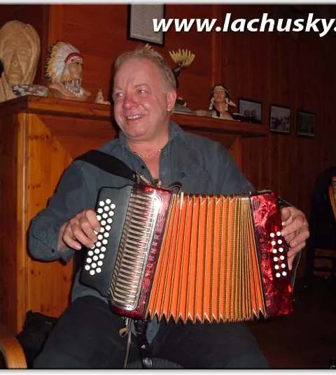 Evening - Atmosphere with an accordionist at Pourvoirie du Lac Husky, Saguenay–Lac-Saint-Jean, Quebec