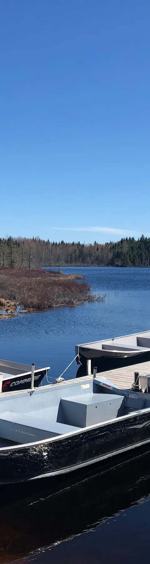 Vue sur la pourvoirie et son environnement naturel chez Pourvoirie Foresto, Chaudière-Appalaches, Québec