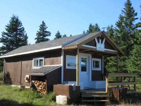 The Valiquette Lake camp offers simple lodging in the heart of the forest.