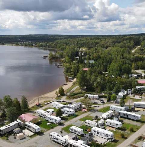Obaska seaplane departure point at Pourvoirie St-Cyr Royal, Abitibi-Témiscamingue, Quebec