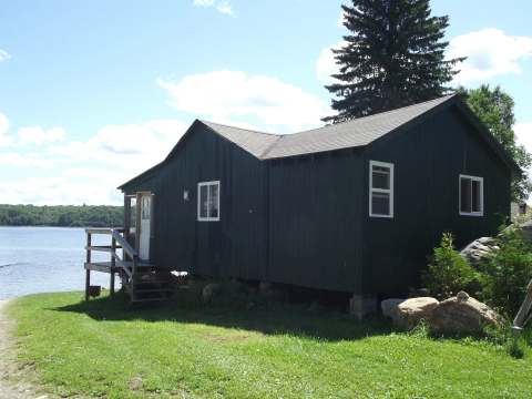 Cabin 1 is located by the water with direct access from the porch.