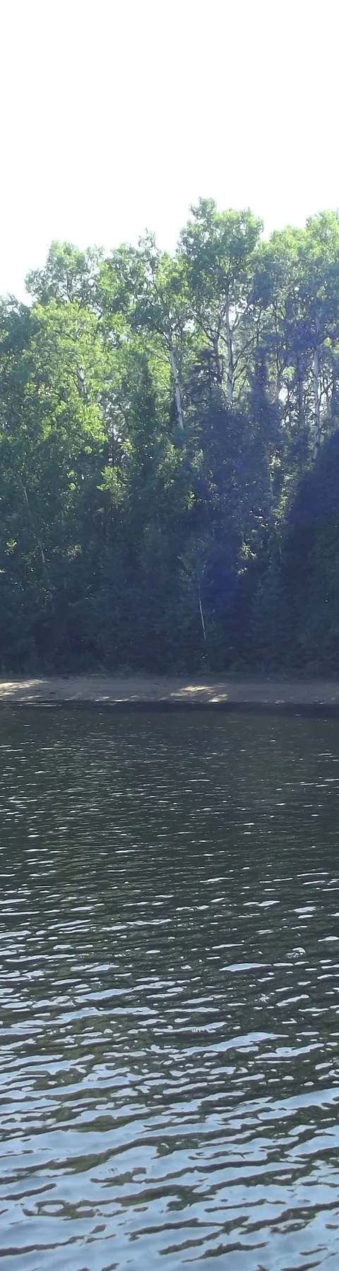 Baie Philomène Beach at Pourvoirie Tawanipi, Outaouais, Quebec