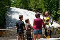 Excursion to Windigo Falls at Rabaska Lodge, Laurentides, Quebec