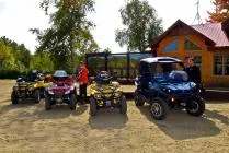 ATV and side-by-side riding at Rabaska Lodge, Laurentides, Quebec