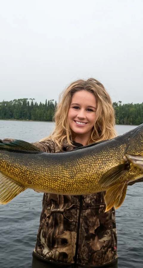 Fishing Walleye at Nelson’s Nagagami Lodge, Algoma Country, Ontario