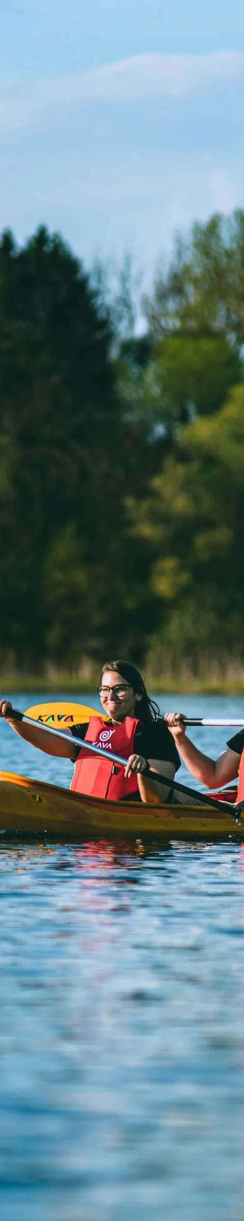 Kayaking on the Serpentine River at MB Outfitters, Saint John River Valley, New Brunswick