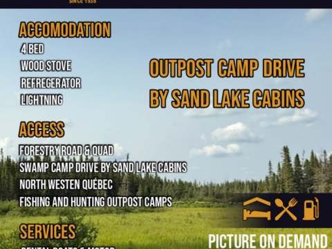 Swamp Camp – Camps Lac-aux-Sables