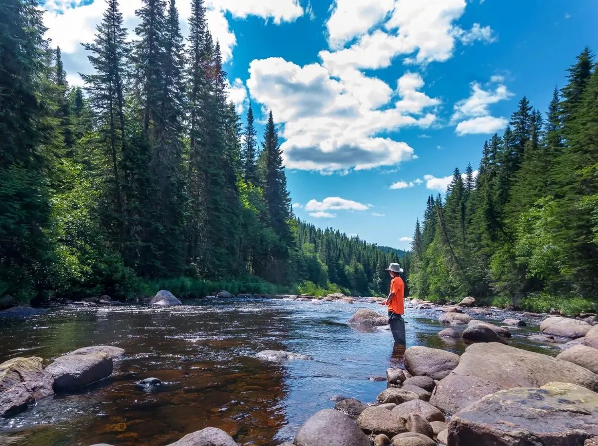 Package 2: River fishing and lodging in a refuge — Pourvoirie Forêt Montmorency-Université Laval – Pourvoirie Forêt Montmorency-Université Laval