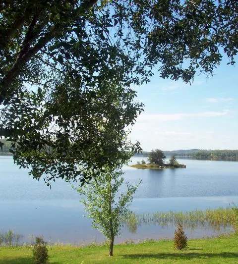 View from the shoreline at Perch Lake Lodge, Sunset Country, Ontario