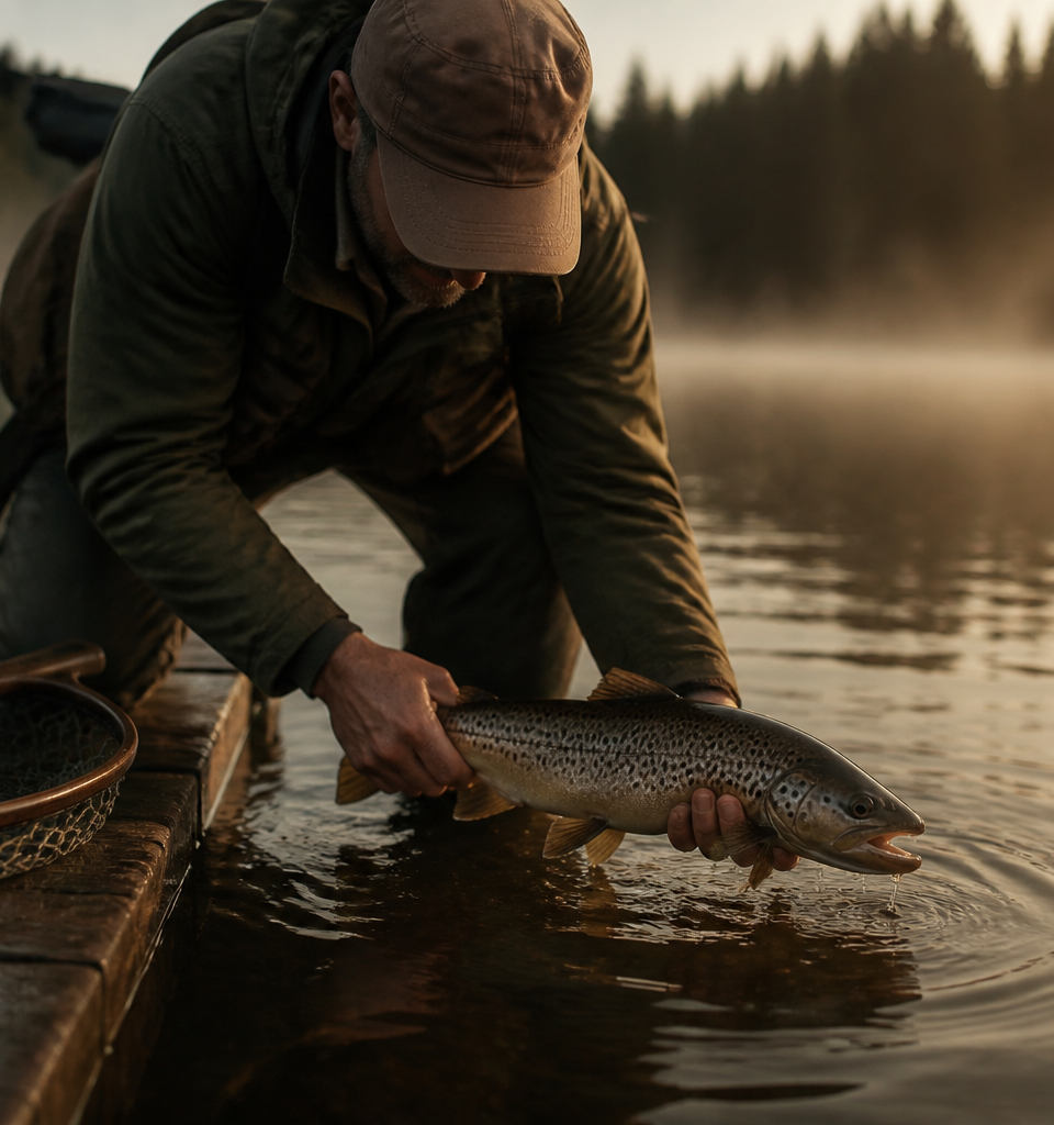 Pêche truite brune au Québec