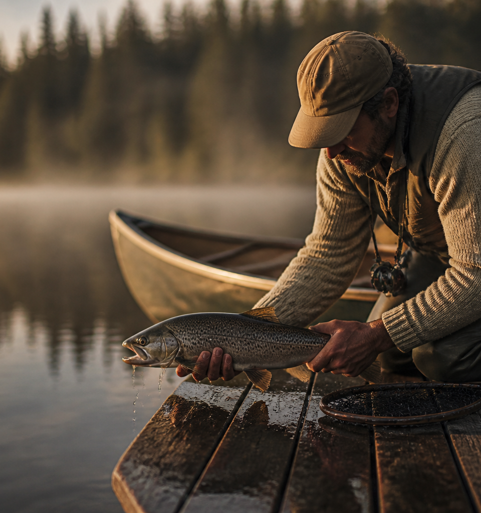 Pêche truite grise au Québec