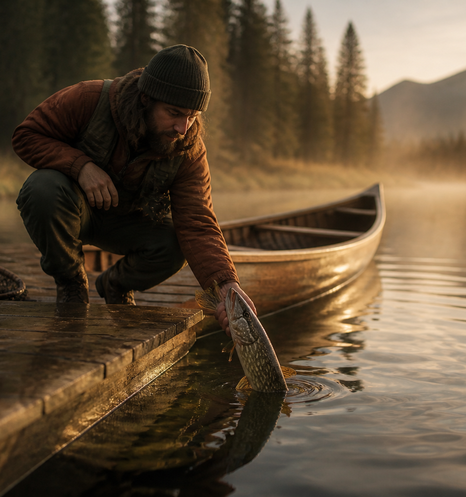 Northern pike fishing in Alberta