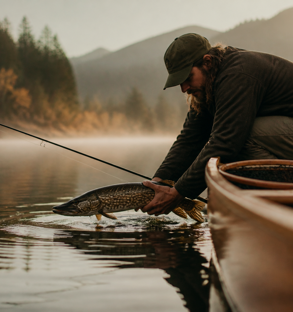 Northern pike fishing in British Columbia